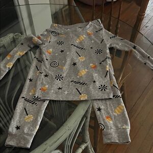 Celebrate It Kids Matching Set - Gray with Candy Pattern